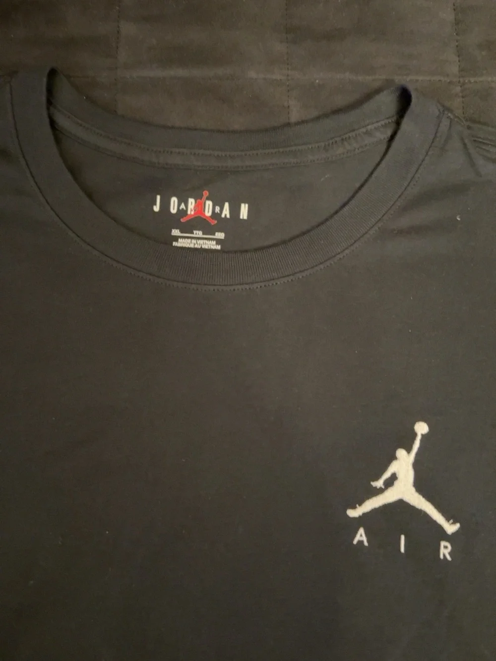 Jordan Jumpman Air Men’s Black Embroidered Logo Crew Neck T-Shirt 2XL NWOT